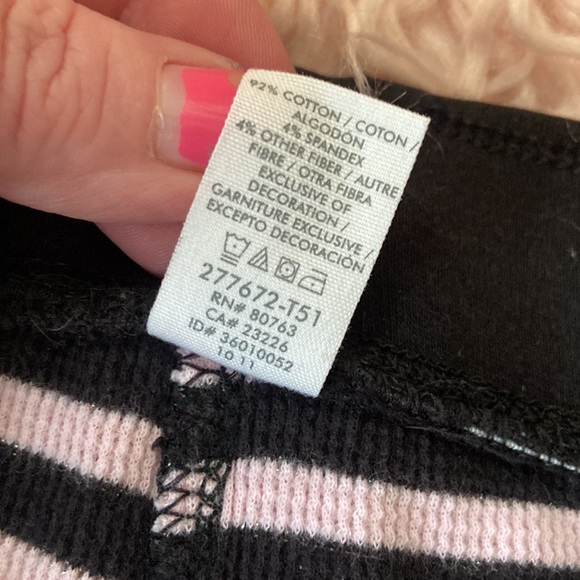 Victoria’s Secret SP Black Pink Sparkly Two Piece Short Set Thermal Lightweight - Picture 11 of 12